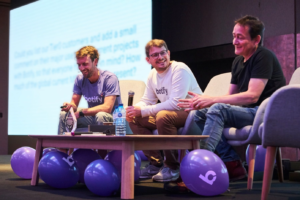 左から：Botify共同設立者Adrien Menard, Thomas Grange, Stan Chauvin